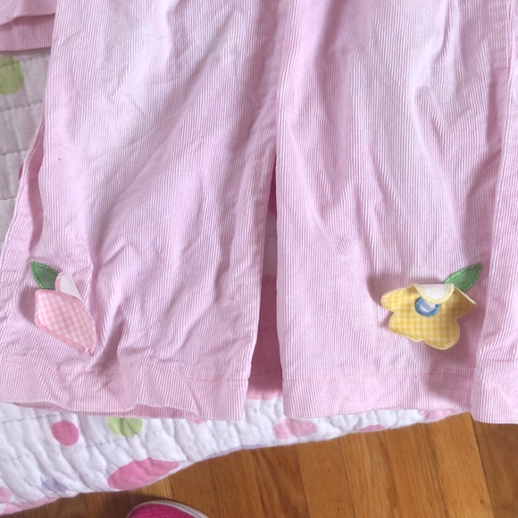 Outfit pink corduroy appliqués sz 6X - Picture 4 of 5